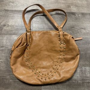 Gianni Notaro genuine leather studded shoulder bag.